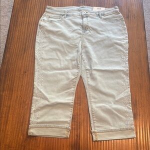 Style & Co Blue Cropped Ankle Jeans